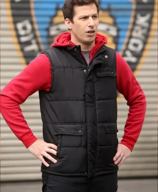 Brooklyn Nine-Nine Andy Samberg Puffer Black Vest
