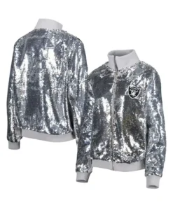 Brooks Las Vegas Raiders Sequins Full-Zip Jacket