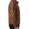 Distressed Brown Cafe Racer Mens Biker Vintage Motorcycle Leather Jacket