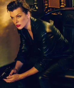 Bruce The Rookies Leather Black Blazer Jacket