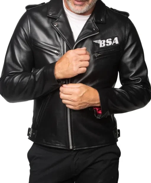Bsa Faith George Michael Men Leather Jacket