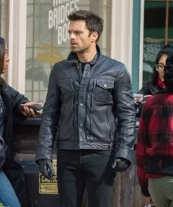 Bucky Barnes The Falcon And The Winter Soldier Black Jacket