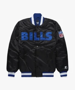 Buffalo Bills Homage x Starter Blackout Varsity Jacket