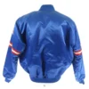 Buffalo Bills Jock Vintage 80s Blue Satin Varsity Jacket For Men and Women