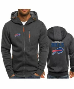 Buffalo Bills Laurance Grey Hooded Jacket