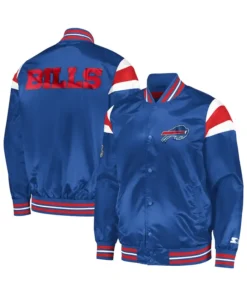 Buffalo Bills Satin Varsity Bomber Jacket