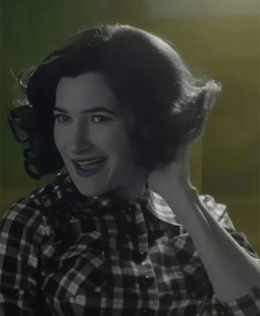 Buy Agatha Harkness Agatha All Along Kathryn Hahn Plaid Cotton Shirt For Men And Women
