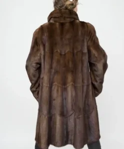 Buy Alexandra Brownish Mink Fur Jacket For Men And Women