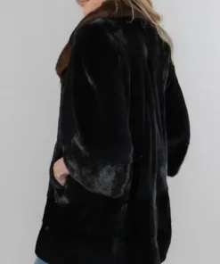 Buy Amazing Anna Black Brown Mink Fur Coat For Sale