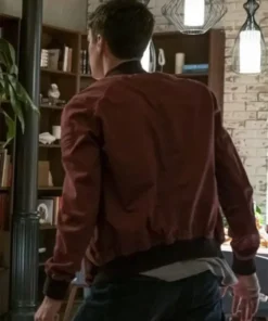 Buy Barry Allen TV-Series The Flash Season 06 Grant Gustin Maroon Vintage Bomber Jacket