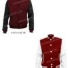 Buy College Style Multiple Colors Leather Sleeves Letterman Wool Baseball Bomber Jacket