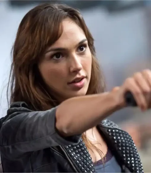 Buy Fast And Furious 9 Gal Gadot Grey Denim Studded Jacket For Sale