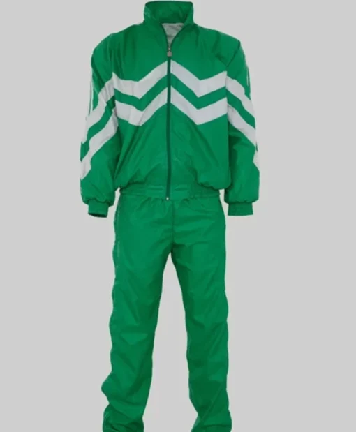 Buy Liam Óg Kneecap Mo Chara Green Leather Tracksuit For Men And Women