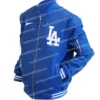 Buy Los Angeles Dodgers Dave Roberts Blue Vintage Bomber Jacket For Unisex