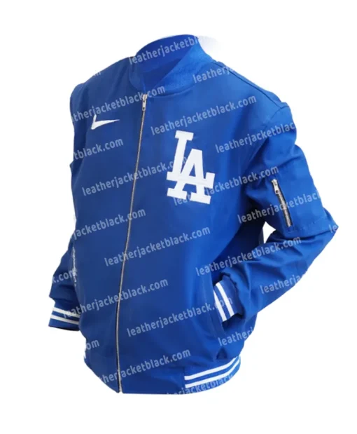Buy Los Angeles Dodgers Dave Roberts Blue Vintage Bomber Jacket For Unisex