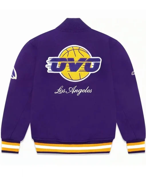 Buy Los Angeles Lakers OVO Varsity Jacket For Mens and Womens