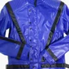 Buy Michael Jackson Thriller Blue Leather Jacket For Men And Women
