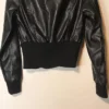 Buy Miley Cyrus Max Azria Crop Black Leather Jacket