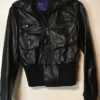 Buy Miley Cyrus Max Azria Crop Black Leather Jacket For Men And Women
