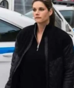 Buy Missy Peregrym TV-Series FBI Black Quilted Jacket For Men And Women