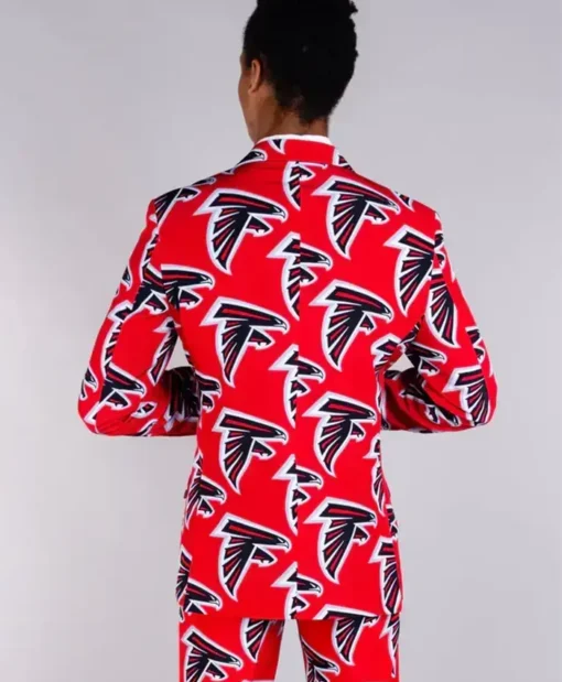 Buy NFL Atlanta Falcons Red Pattern Suit and Jacket