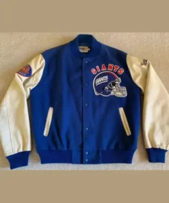 Buy NFL Olaf Brown New York Giants Wool Varsity Jacket For Men And Women For Sale