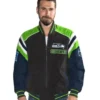 Buy NFL Team Seattle Seahawks Suede Leather Jacket