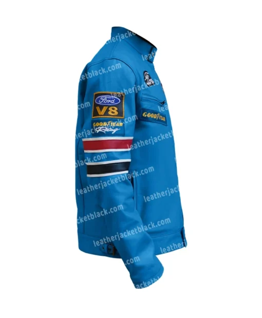 Buy Now Ford Mustang Shelby Blue Leather Jacket For Unisex