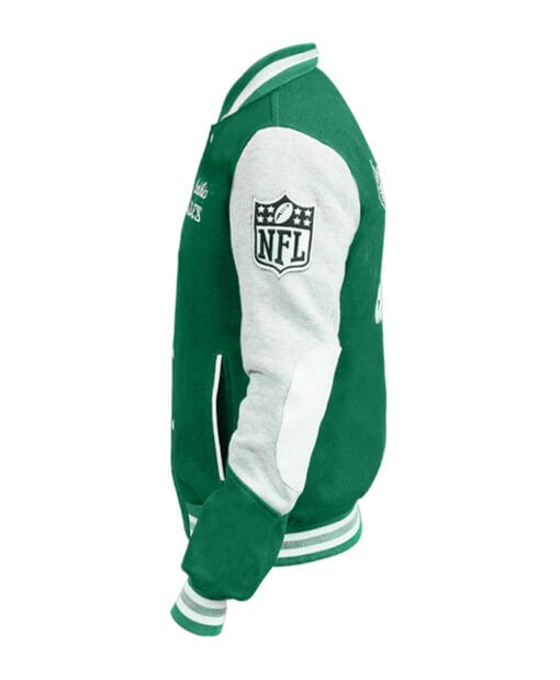 Buy Now Philadelphia Eagles 80’s Green Letterman Varsity Jacket For Unisex