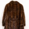 Buy Now Shaggy Mink Fur Vintage Brown Coat For Men And Women