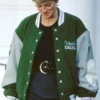 Buy Princess Diana Eagles Green Wool Varsity Jacket