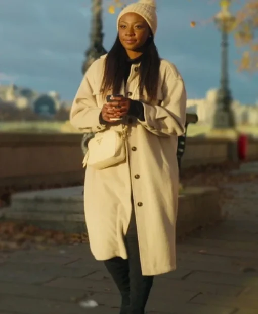 Buying London 2024 Reme Nicole White Trench Coat