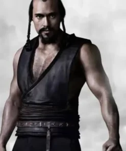 Byamba Marco Polo Black Leather Vest