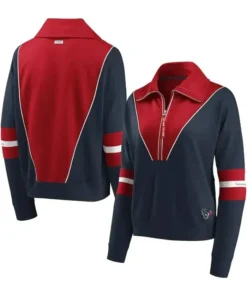 Caesar Houston Texans Quarter-Zip Jacket