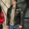 Çagatay Ulusoy The Protector Distressed Brown Leather Jacket