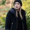 Caity Lotz TV Series DC's Legends of Tomorrow Sara Lance Season 05 Black Hooded Leather Coat