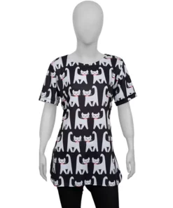 Call Me Kat S03 Mayim Bialik Cat Print Fleece Top