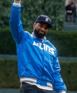 Calvin Johnson Detroit Lions Varsity Jacket