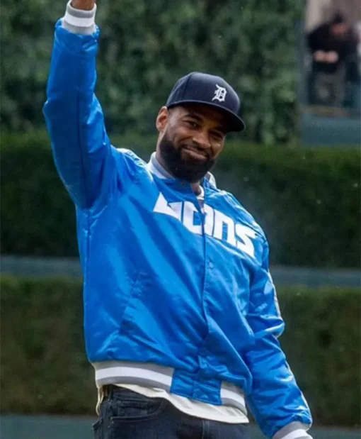 Calvin Johnson Detroit Lions Varsity Jacket