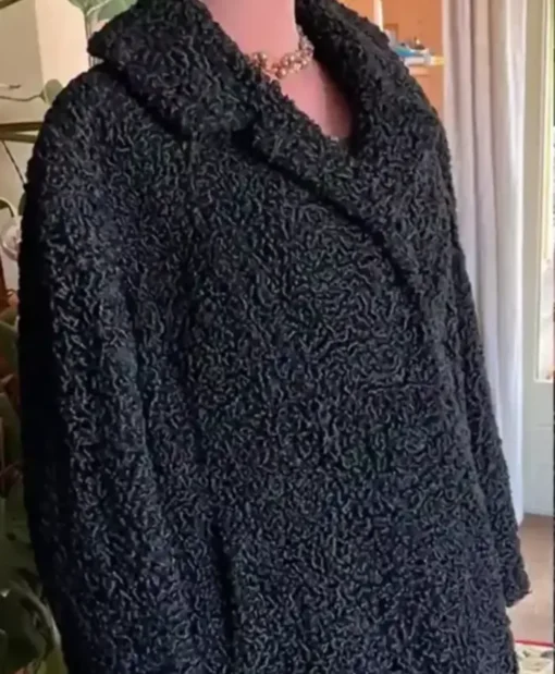 Calvin Persian Lamb Fur Black Coat For Men And Women