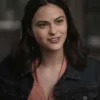 Camila Mendes Film Dangerous Lies Katie Dark Blue Jean Trucker Denim Jacket