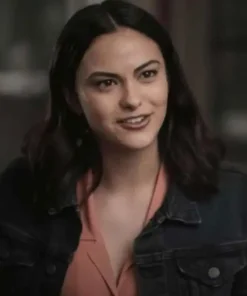Camila Mendes Film Dangerous Lies Katie Dark Blue Jean Trucker Denim Jacket