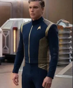 Captain Christopher Pike Star Trek Discovery Blue Jacket