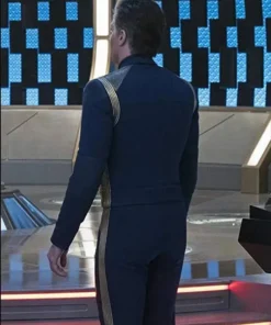 Captain Christopher Pike TV Series Star Trek Discovery Blue Leather Jacket