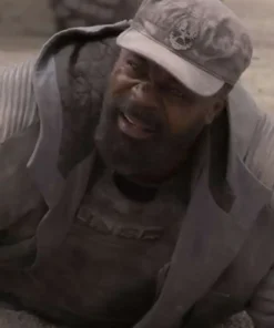 Captain Jacob Keyes TV Series Halo Danny Sapani Grey Hooded Cotton Coat