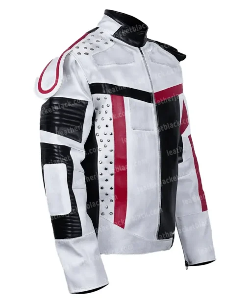 Carlos Descendants 3 Costume White Red Leather Jacket