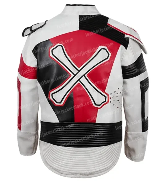 Carlos Descendants 3 White Costume Red Leather Jacket
