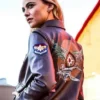 Carol Danvers Captain Marvel Brown Bomber Jacket