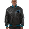 Carolina Panthers Leather Jacket Black