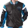 Carolina Panthers Leather Jacket Varsity Leather